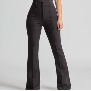 Wide-leg suit trousers